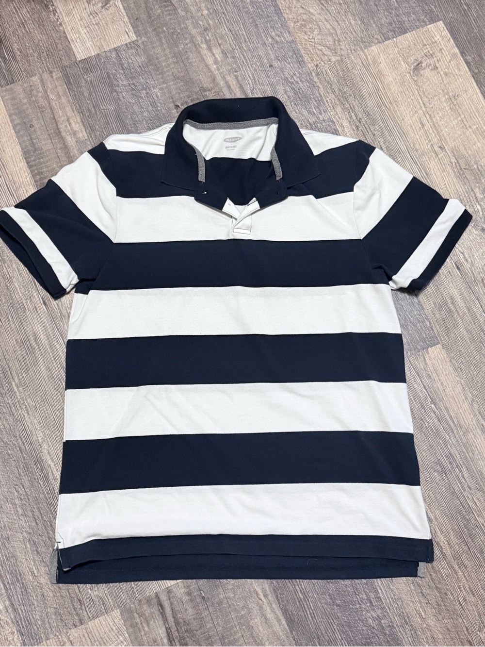 Old Navy Men's Built-In Flex Striped Polo Shirt